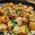 creamy garlic cheesy chicken potatoes 1 U1