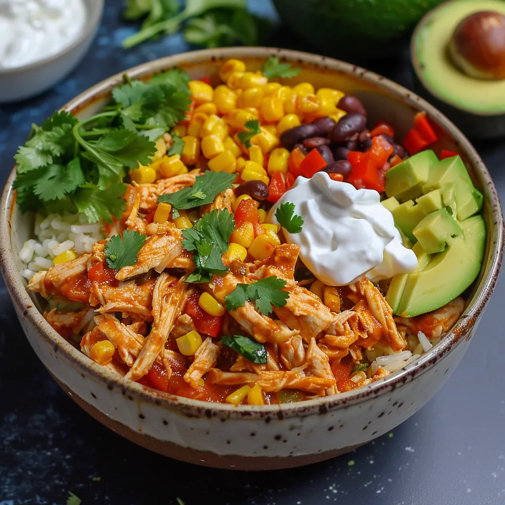 high protein chicken cottage cheese enchilada bowls 1 U1