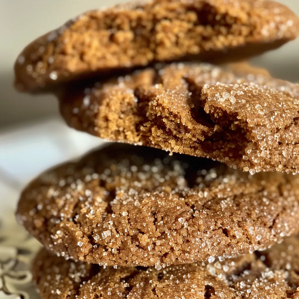 Gingerbread Crinkle Cookies for the Holiday Cookie Swap