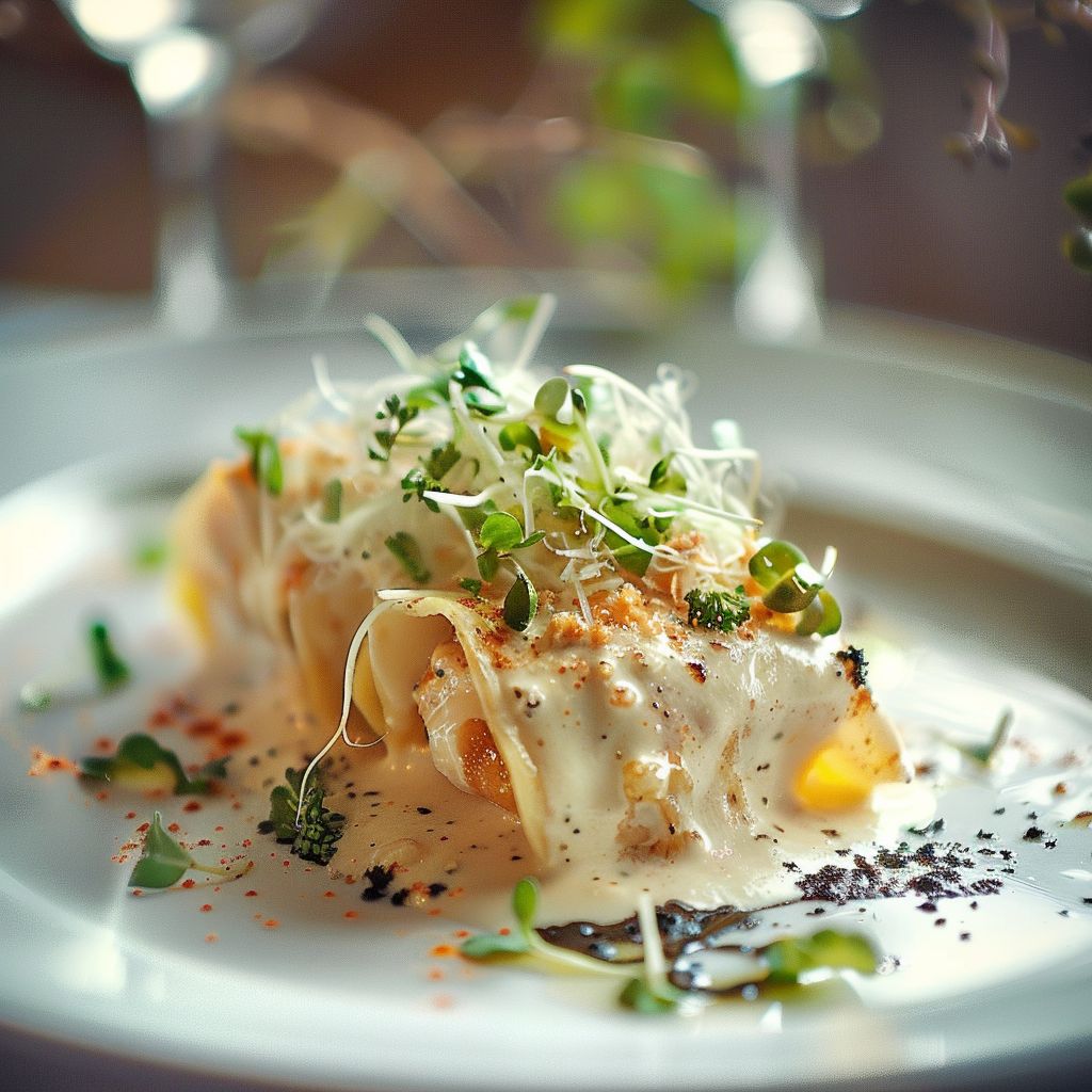 A close-up of a beautifully plated Da_qdxst0q5 dish with vibrant colors.