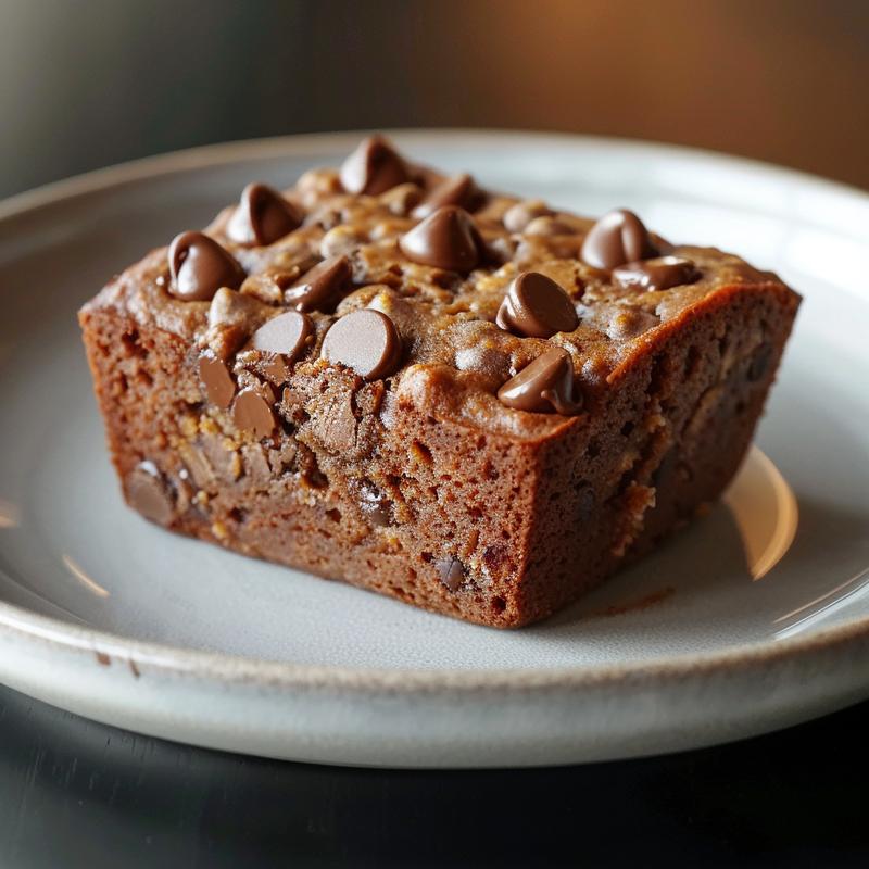 A close-up view of a slice of cinnamon swirl banana bread on a light grey ceramic plate.